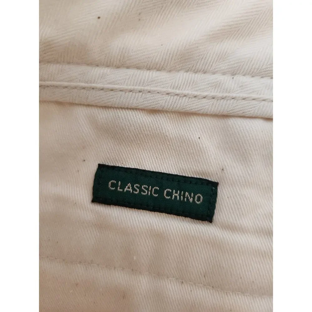 NWT J. Crew Men's Classic Chino Pant White 31/32